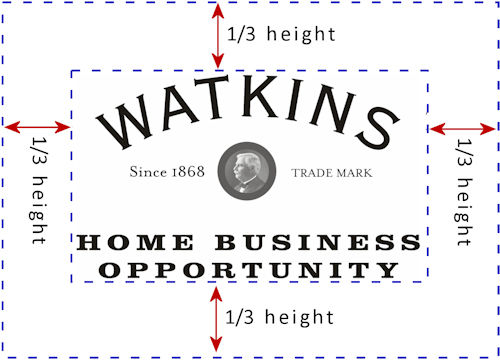 Logo example showing Clear Zone